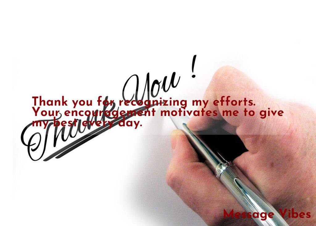 Professional thank you message for appreciation to client